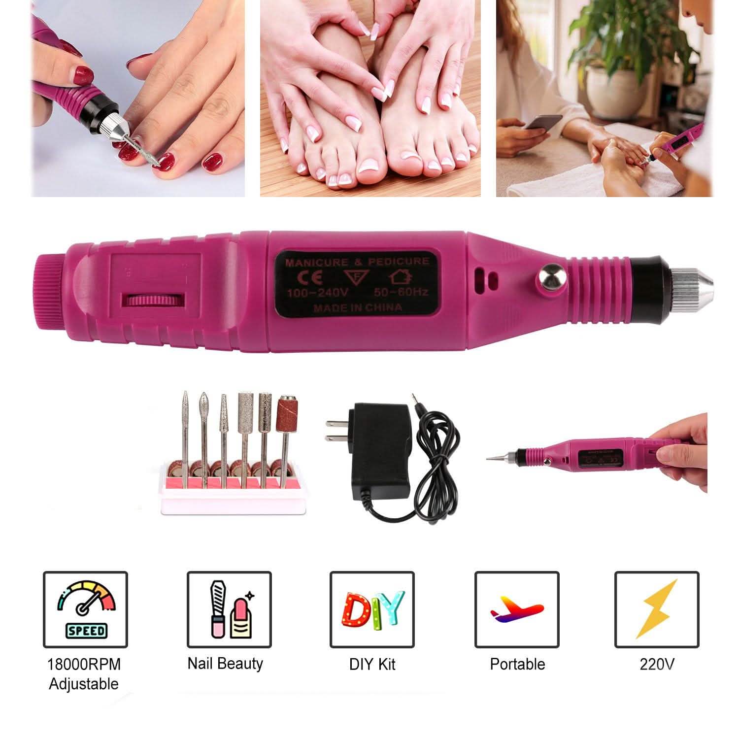 Professional Nail Art Drill Kit