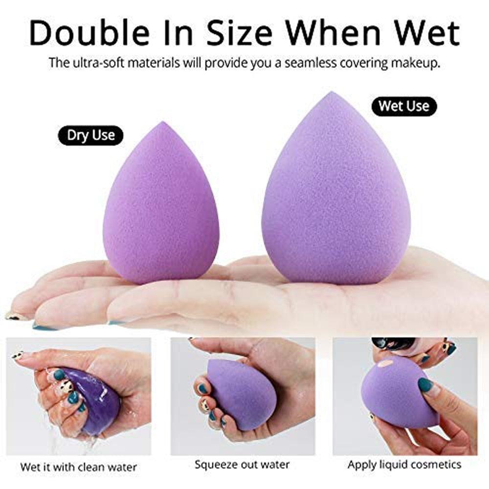 Professional Womens Blender Makeup Sponge Face Puff Powder Dry and Wet For Liquid Cream Make Up Sponges Cosmetics Colorful Soft Design