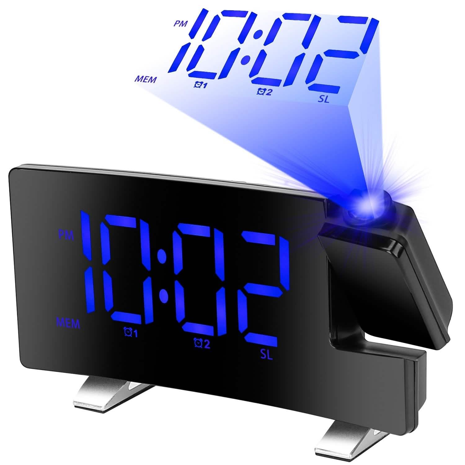 Projection Alarm Clock with Radio
