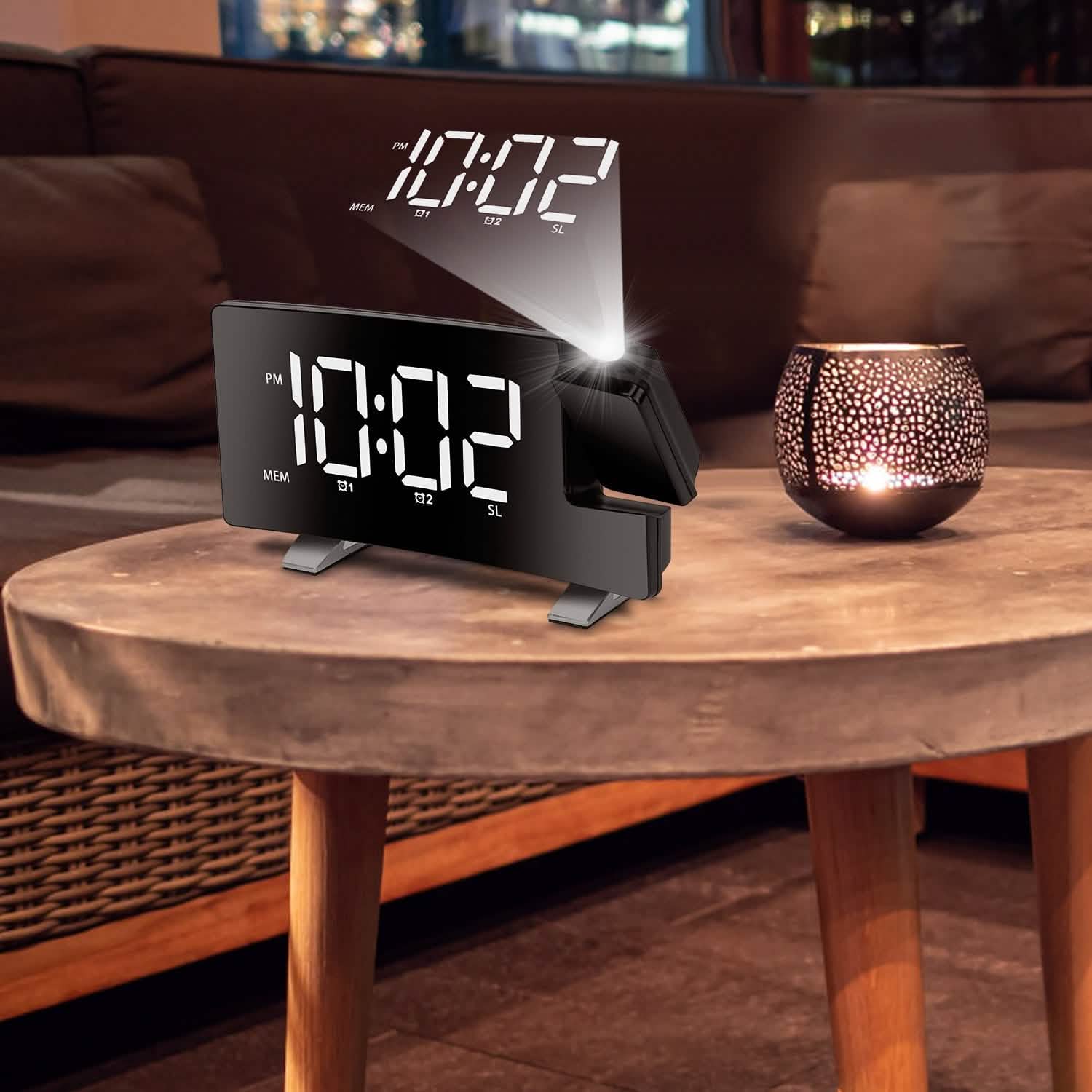 Projection Alarm Clock with Radio