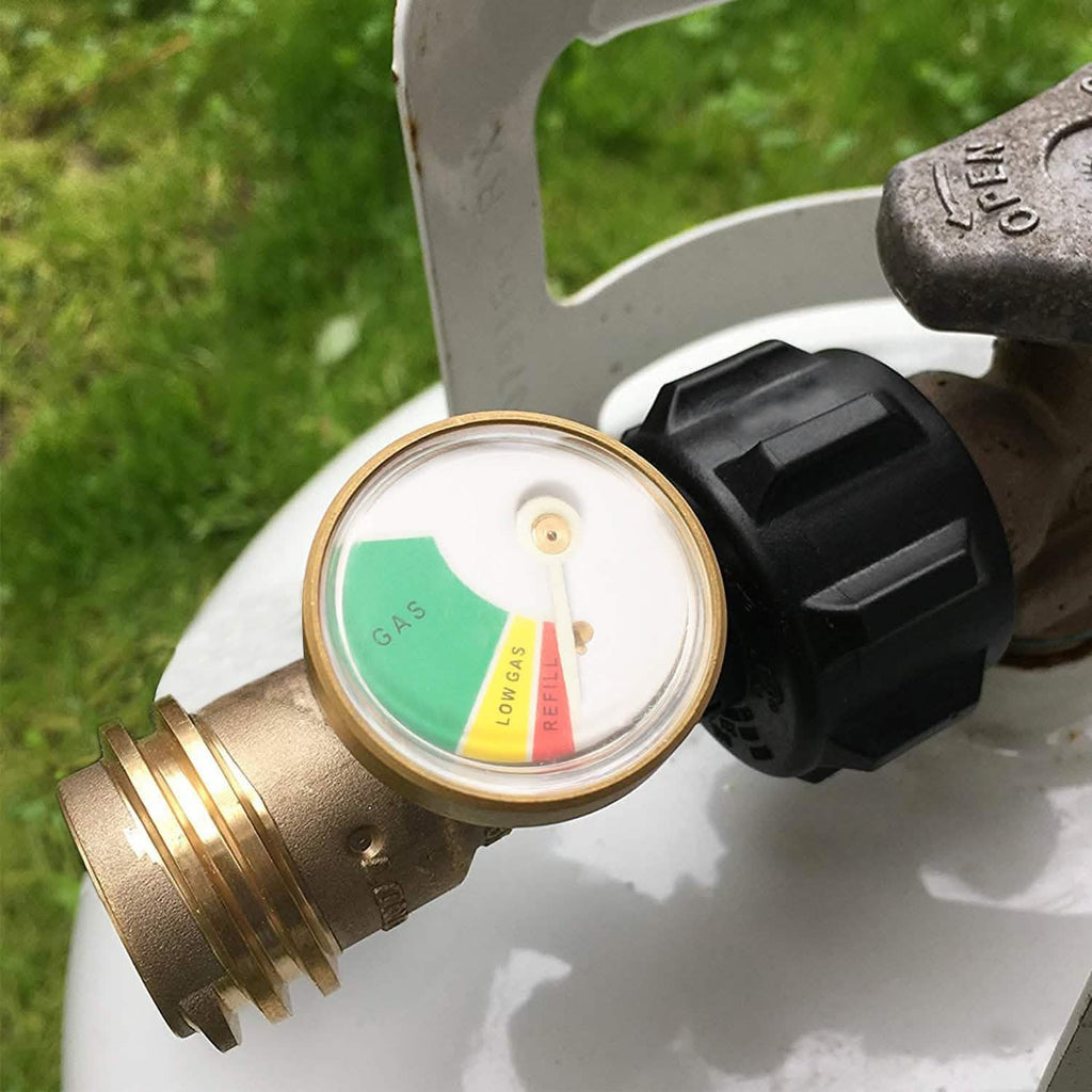 Propane Tank Refill Adapter Gas Level Indicator Meter