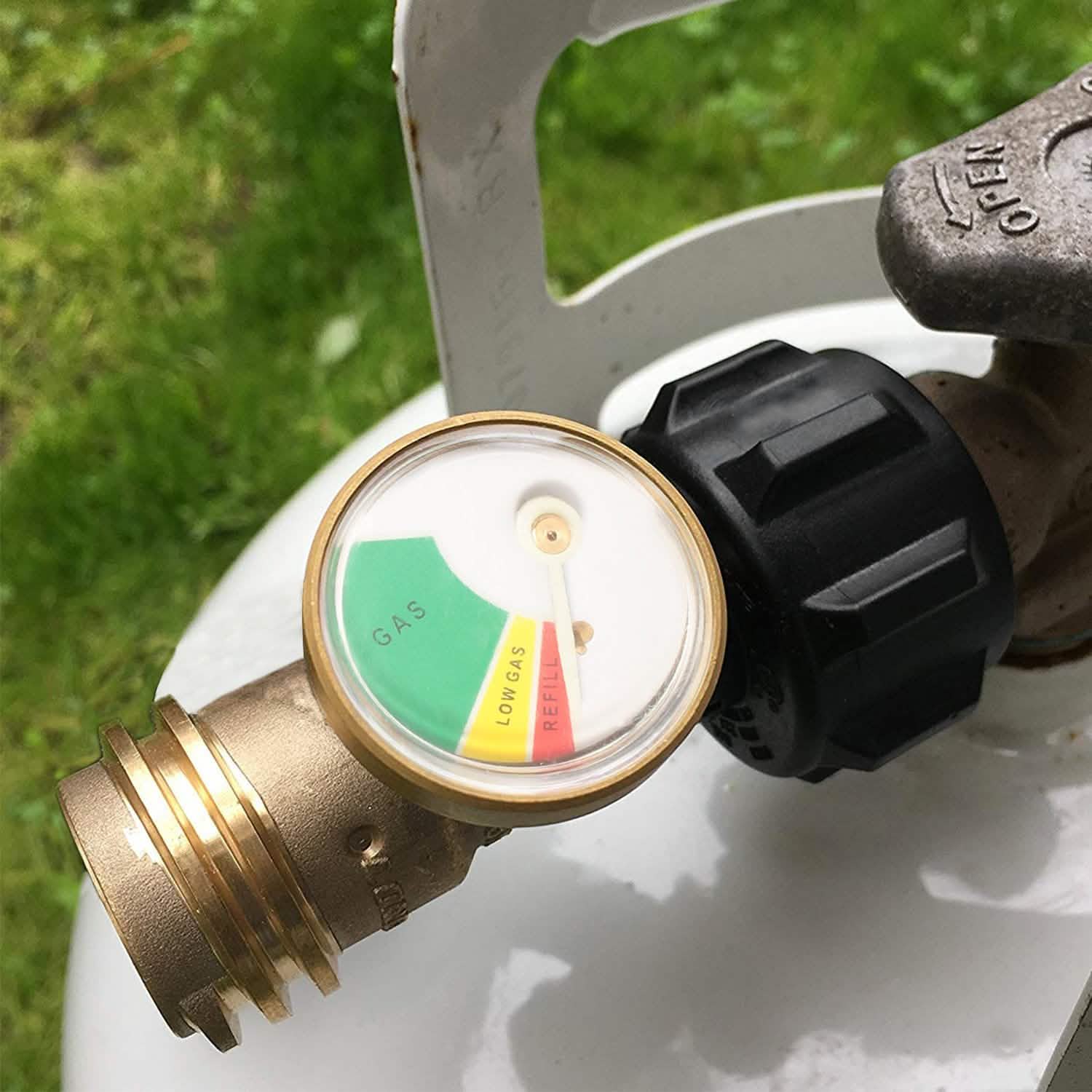 Propane Tank Refill Adapter Gas Level Indicator Meter
