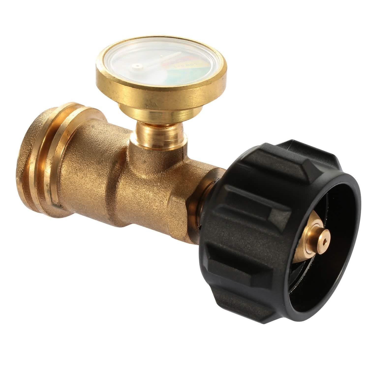 Propane Tank Refill Adapter Gas Level Indicator Meter