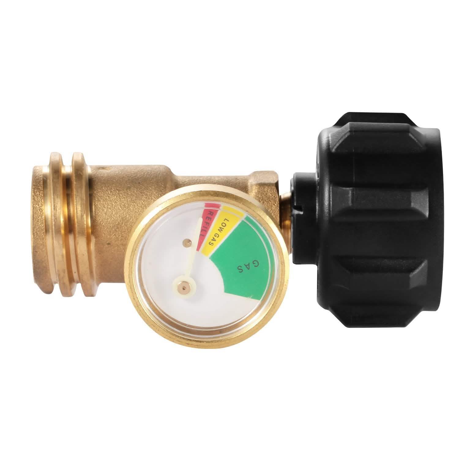 Propane Tank Refill Adapter Gas Level Indicator Meter
