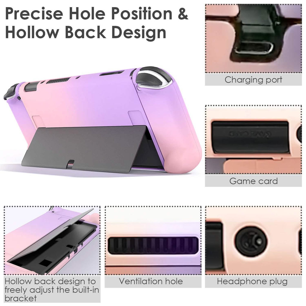 Protective Shell Cover Hard Dockable Case Fit for Nintendo Switch OLED