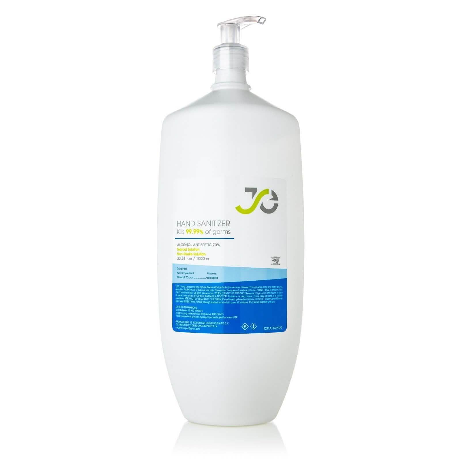 Pump Hand Sanitizer 1000ML / 33.81 fl oz