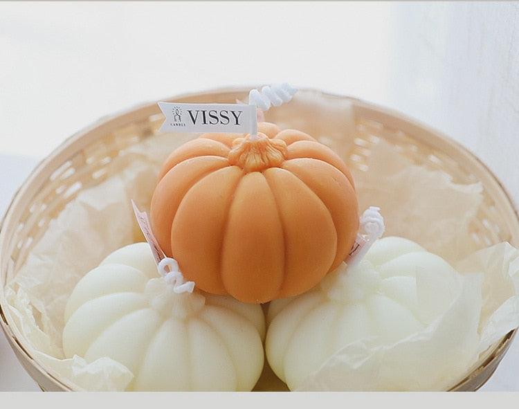 Pumpkin Candle Creative Handmade Aromatherapy Candle Pumpkin Candle Fall Candle Gift Set For Women Aromatherapy Candle Gift For Halloween Decorations Candle Photo Home Restaurant Hotel Decoration