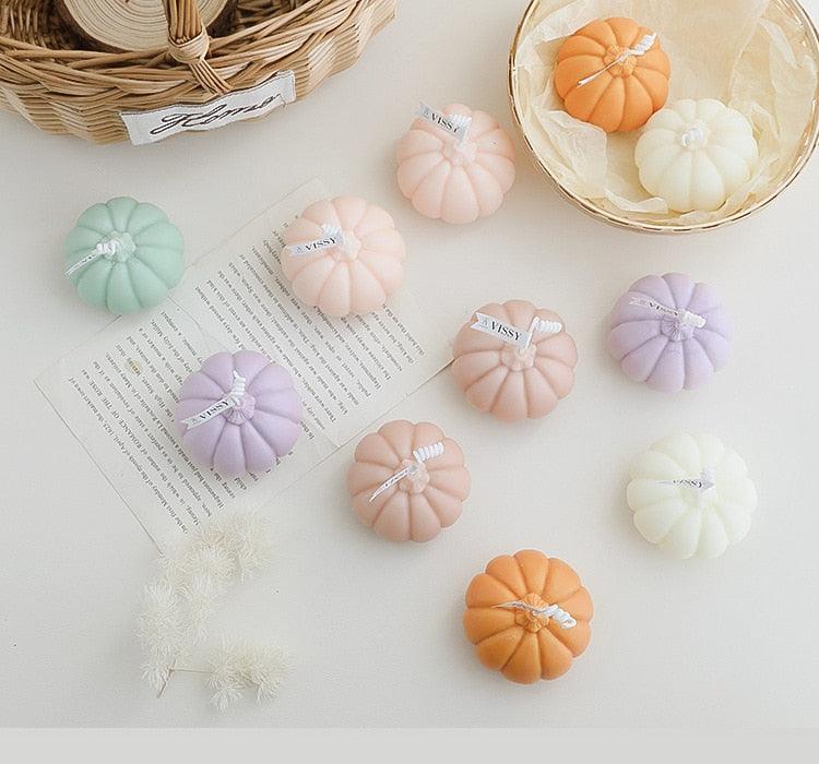 Pumpkin Candle Creative Handmade Aromatherapy Candle Pumpkin Candle Fall Candle Gift Set For Women Aromatherapy Candle Gift For Halloween Decorations Candle Photo Home Restaurant Hotel Decoration