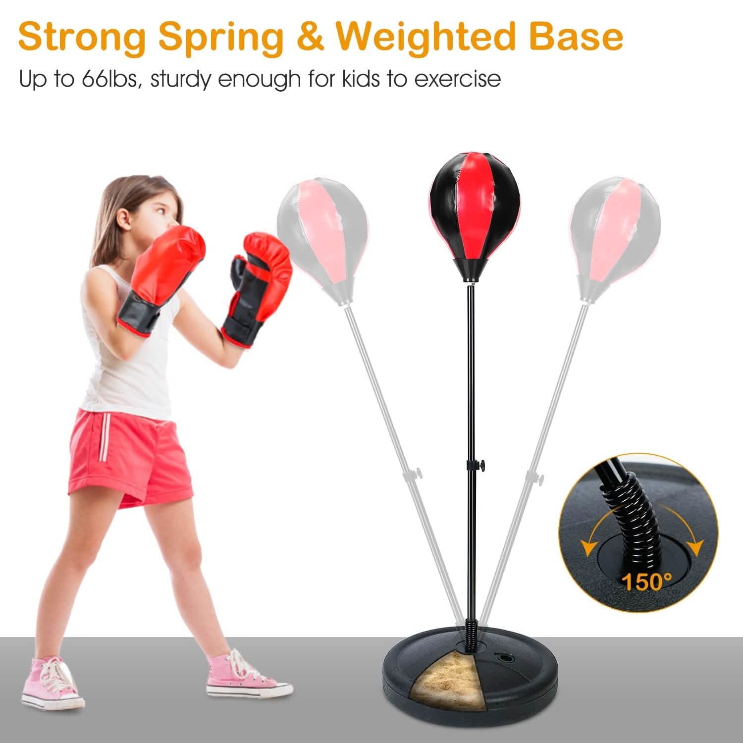 Punching Bag For Kids Junior Boxing Set with Boxing Gloves