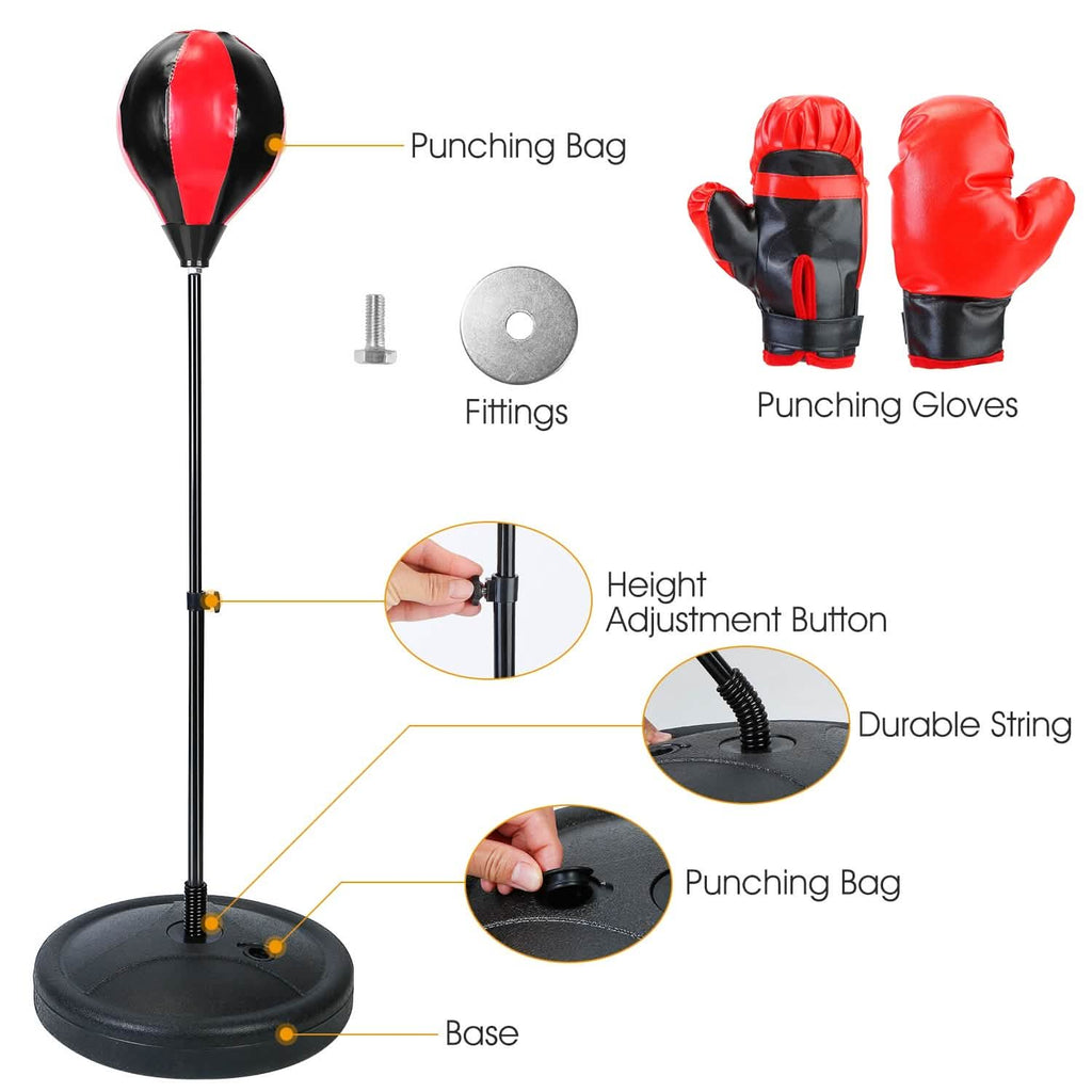 Punching Bag For Kids Junior Boxing Set with Boxing Gloves