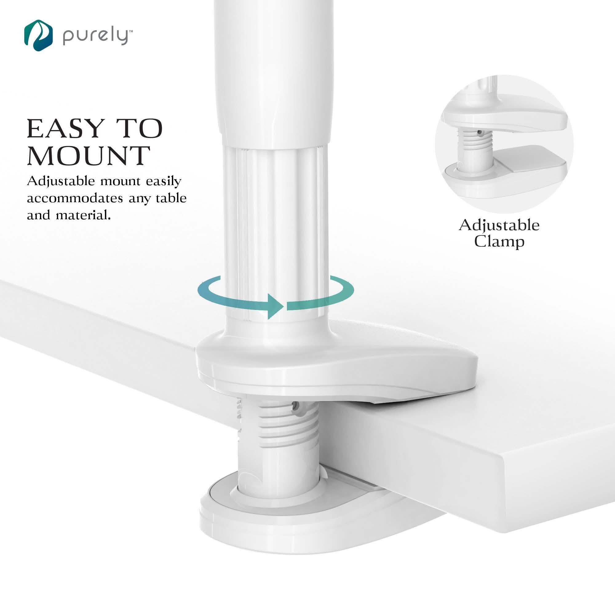 Purely Gooseneck Phone Holder - Flexible Arm Cell Phone Stand for Desk