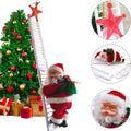 Puroregno Electric Climbing Ladder Rope Santa Claus Doll