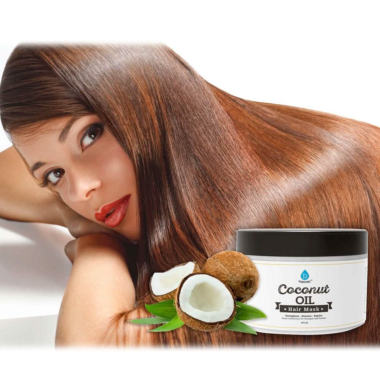 Pursonic Coconut Oil Hair Mask 10 oz
