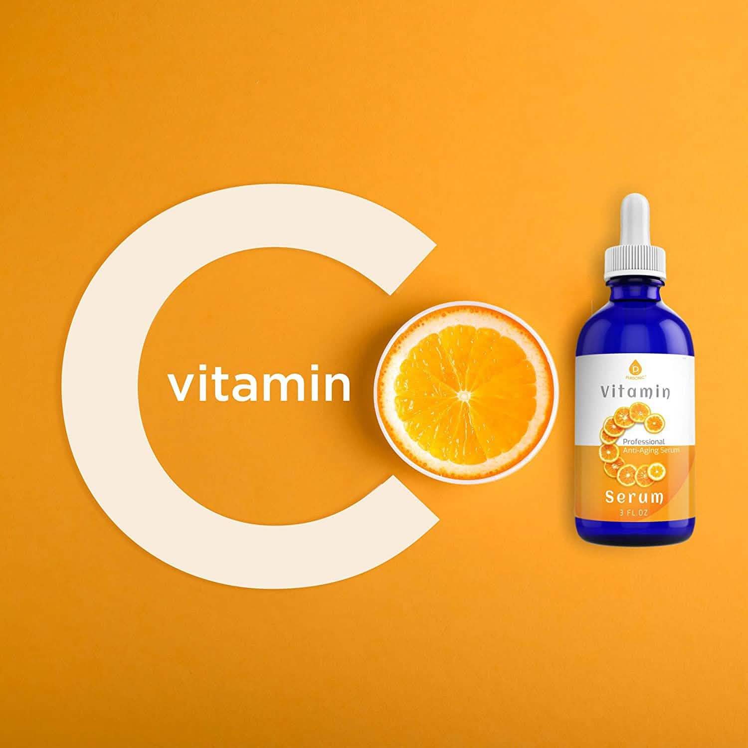 Pursonic Vitamin C Best Organic Anti-Aging Moisturizer Serum