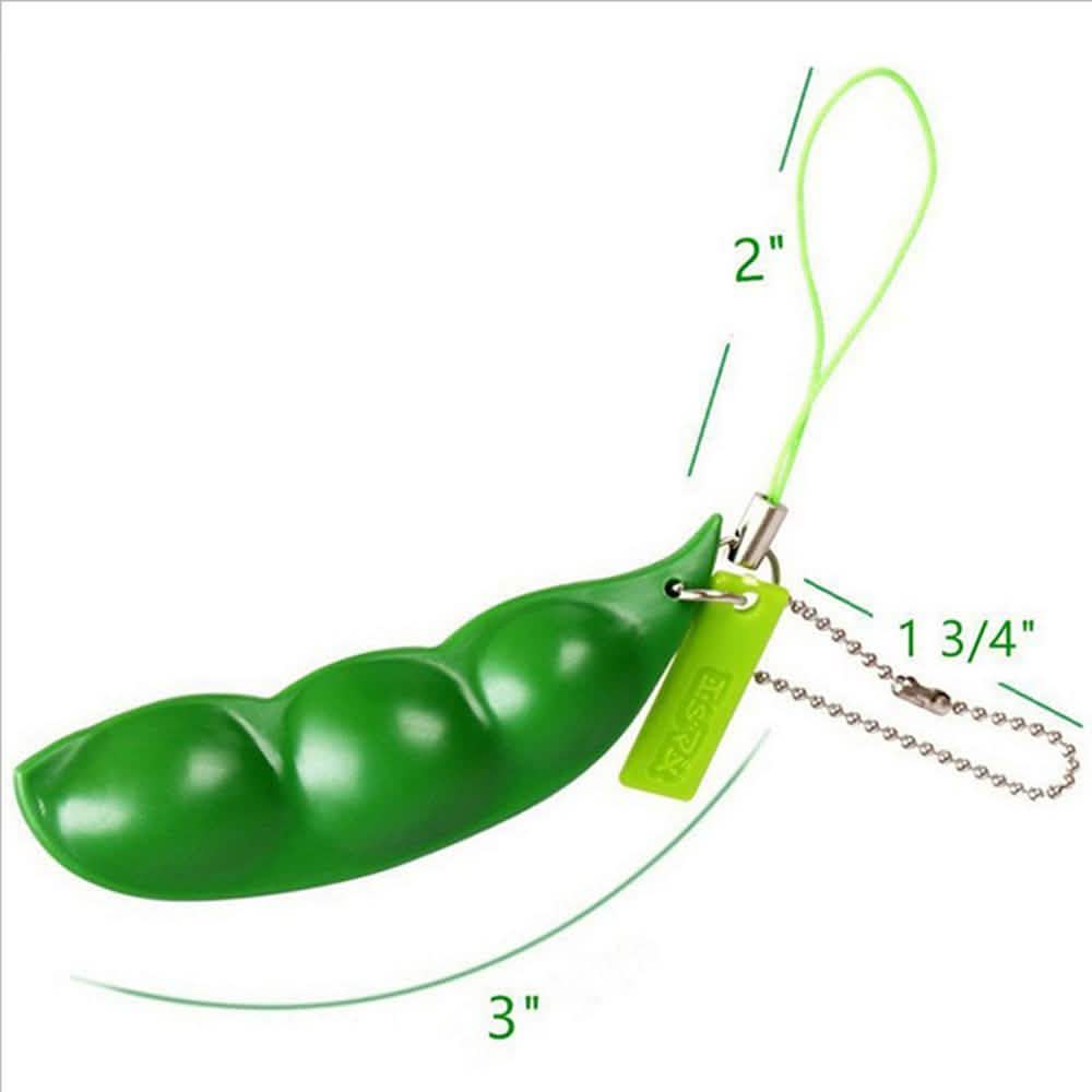 Push Pea Squeezing Keychain