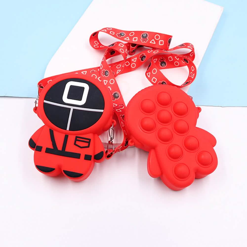 Push Pop Squid Game Keychain Pouch
