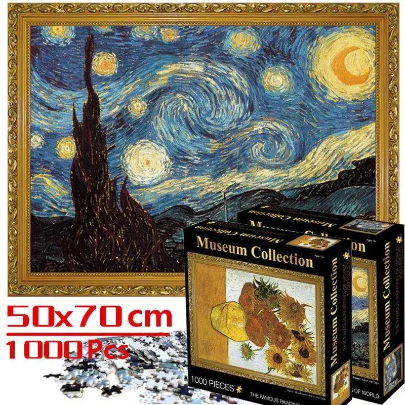 puzzles 1000 pieces Assembling picture Landscape puzzles toys for adults games educational Montessori Toys