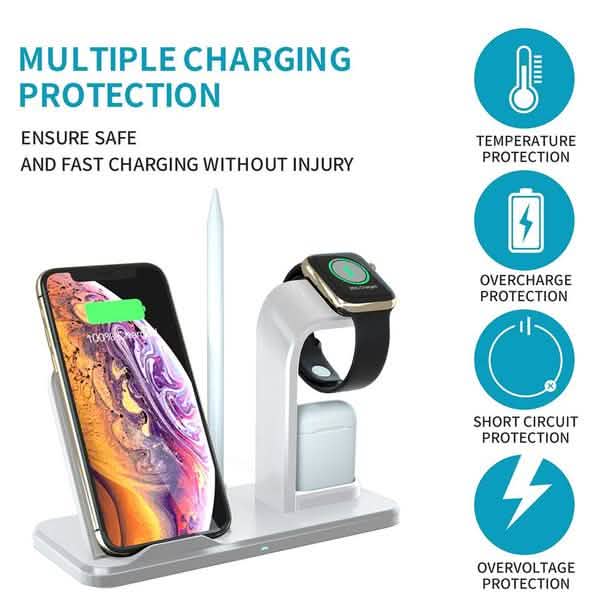 Qi 10W Fast Phone Wireless Charging Stand