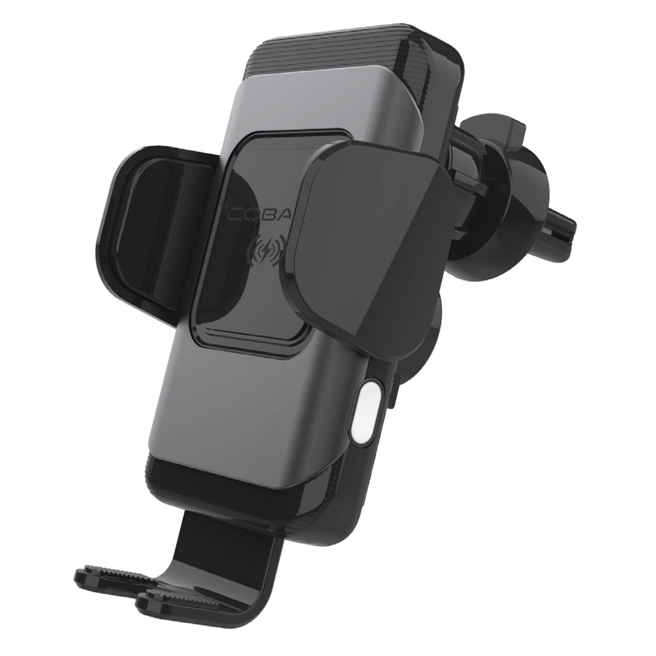 QI Certified Wireless Charging Air Vent Cradle Mount 10W with Auto Sensor Grips