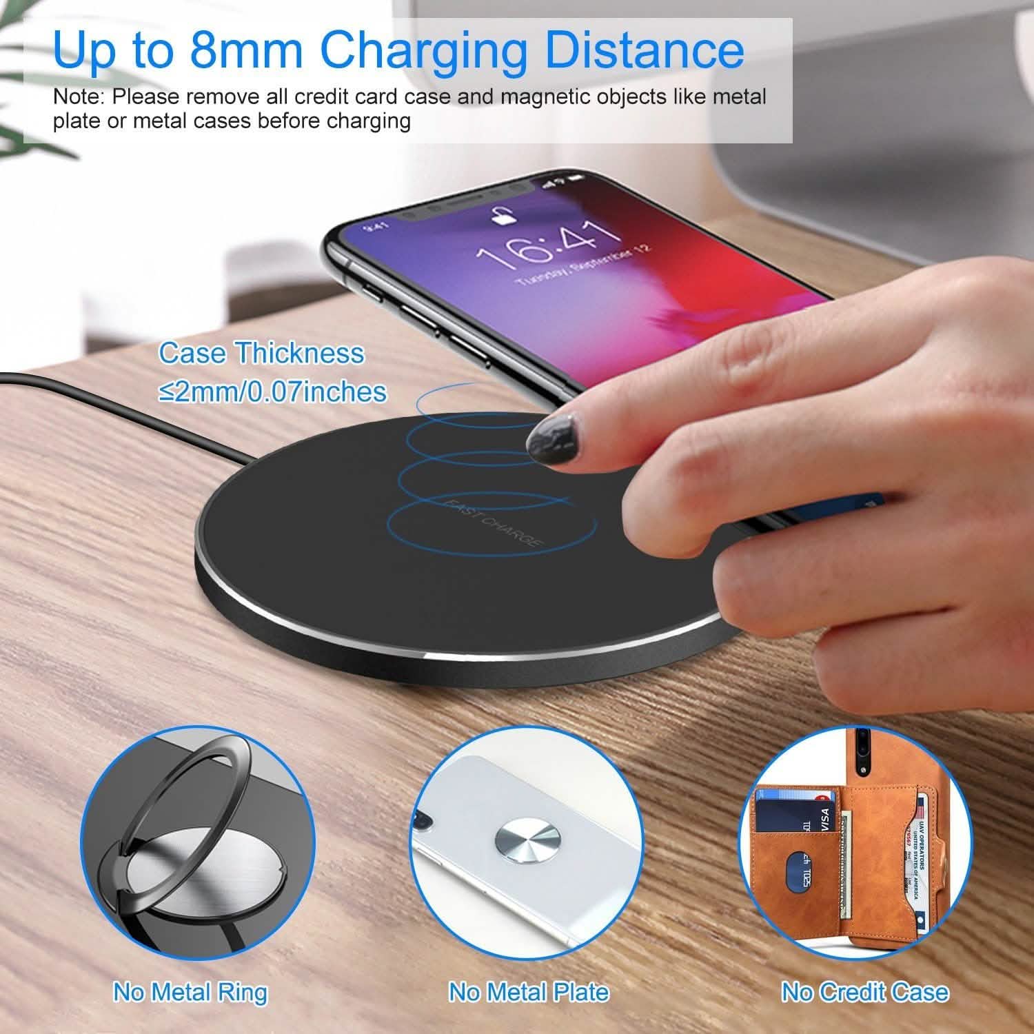 Qi Fast Wireless Charger 10W Charging Pads