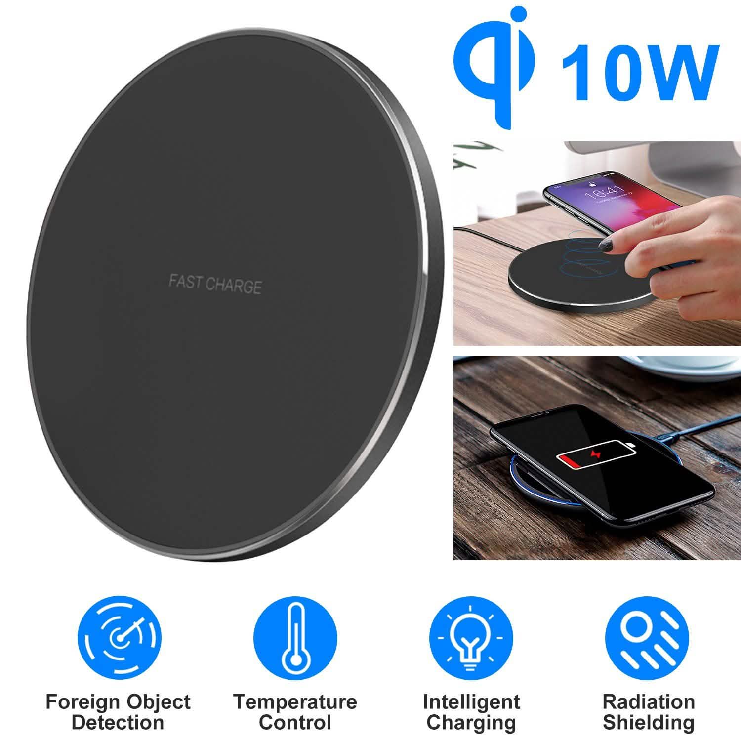 Qi Fast Wireless Charger 10W Charging Pads