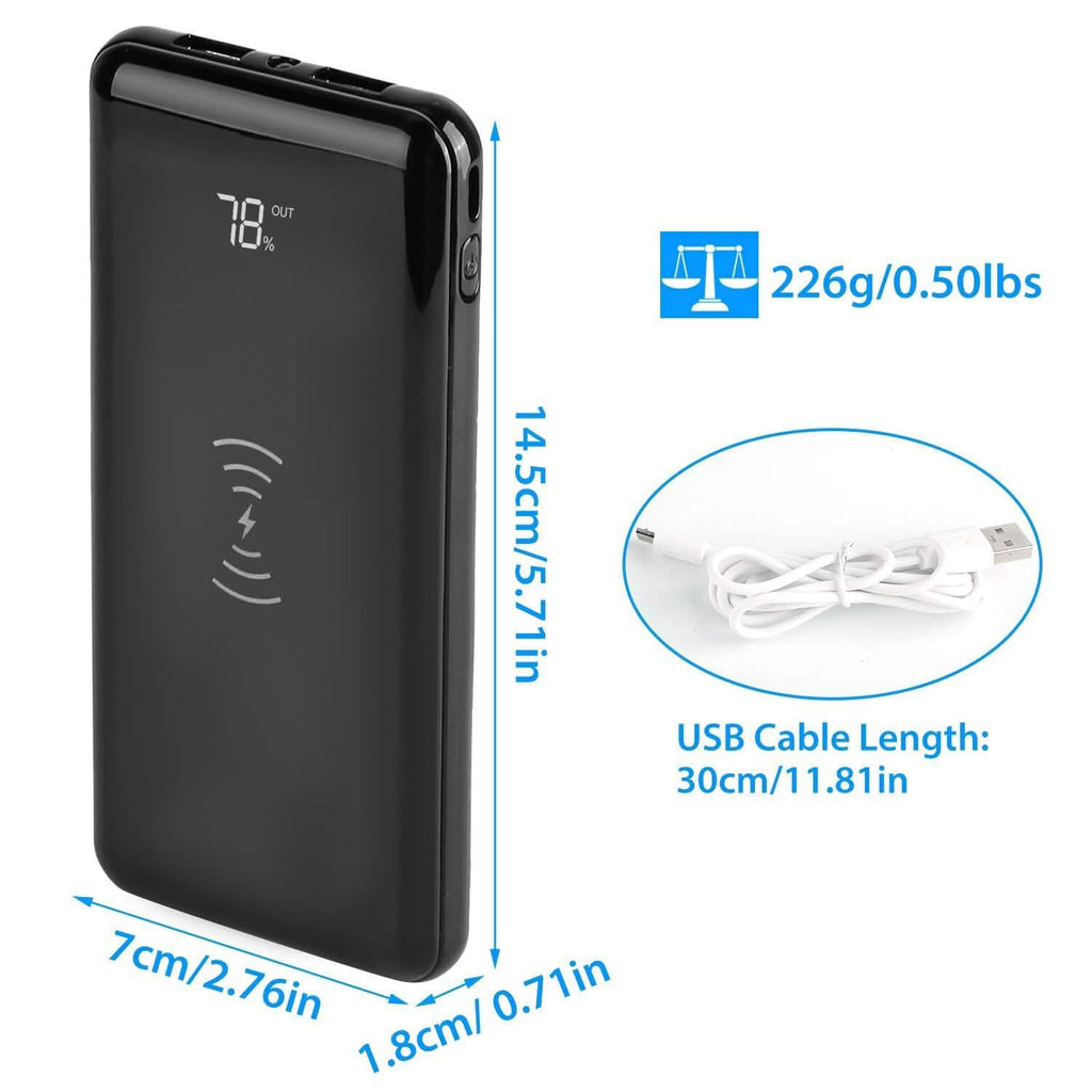 Qi Wireless Charging Station 10000mAh Power Bank