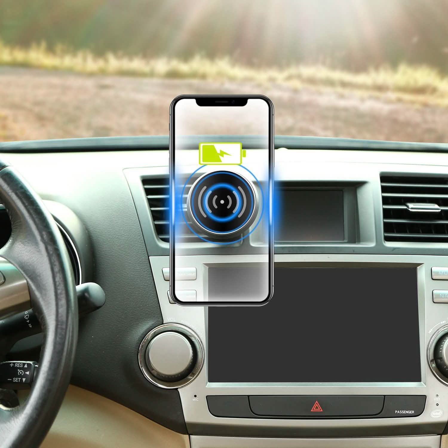 Qi Wireless Magnetic Car Charger