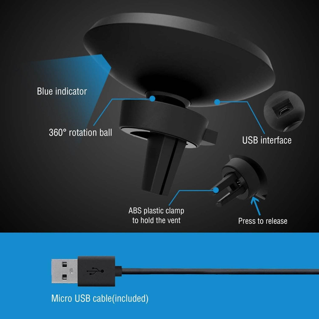 Qi Wireless Magnetic Car Charger