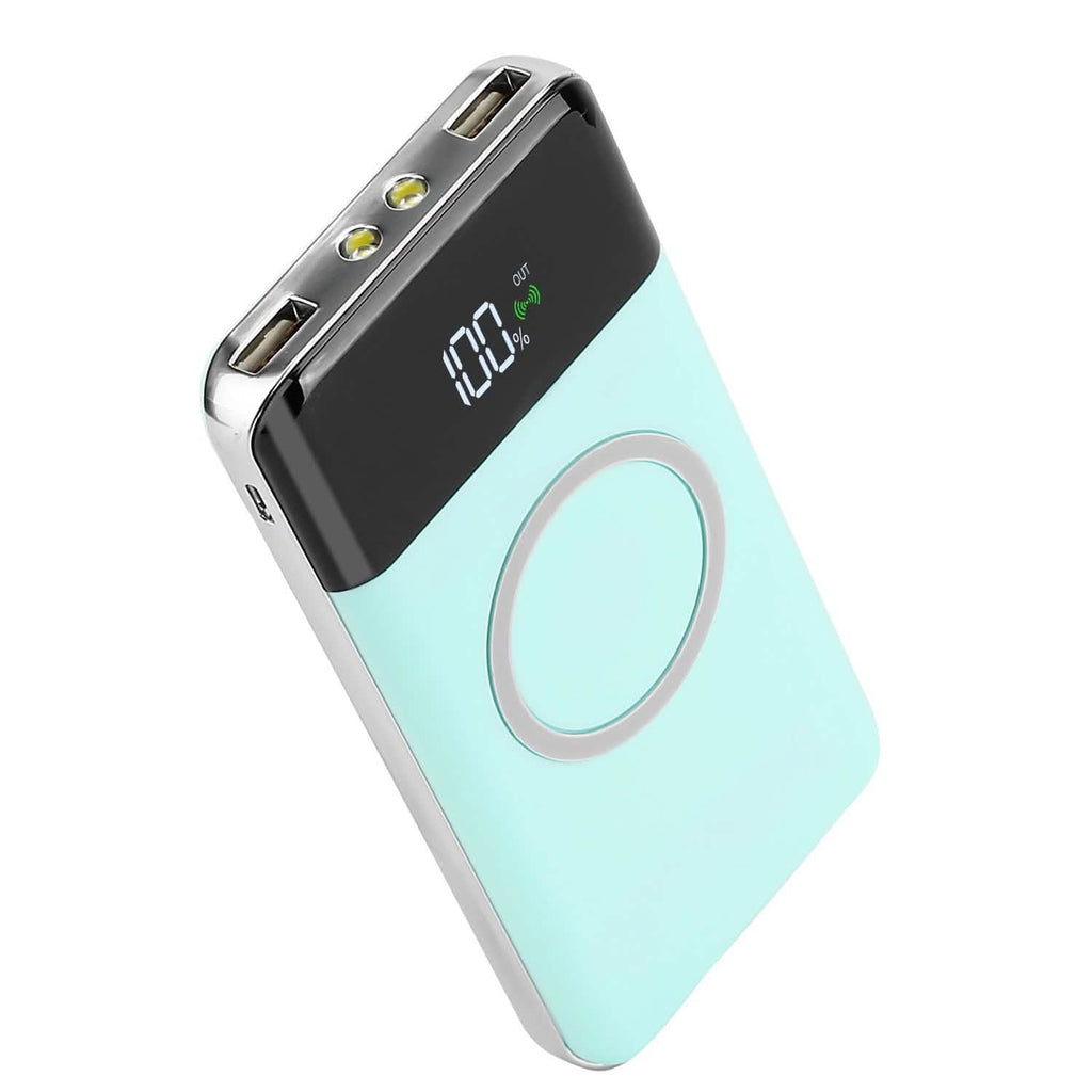 Qi Wireless Station 10000mAh Powerbank with 4 Modes Flashlight