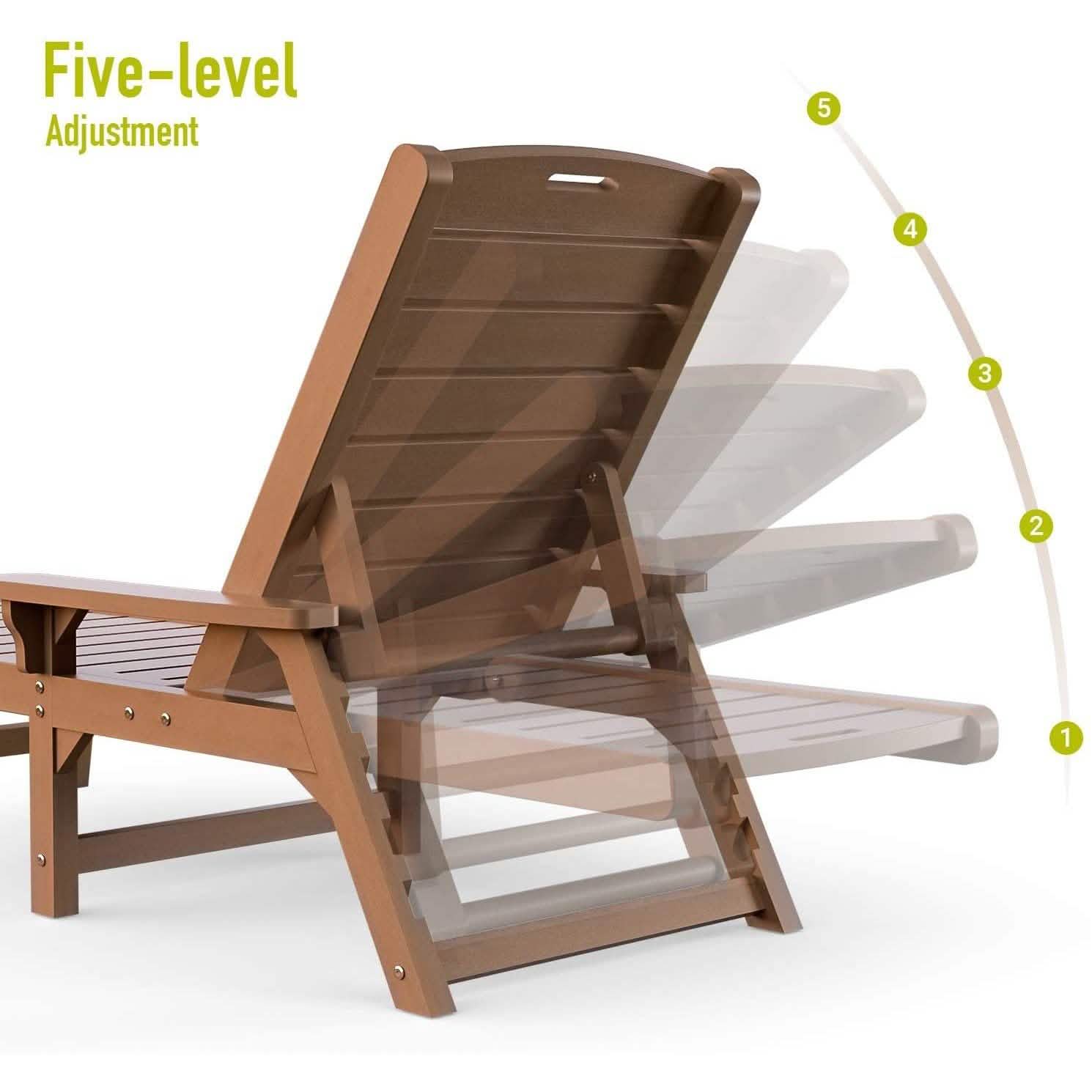 QOMOTOP Chaise Lounge Outdoor