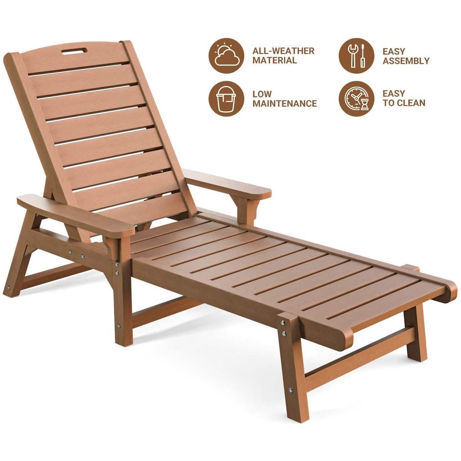QOMOTOP Chaise Lounge Outdoor