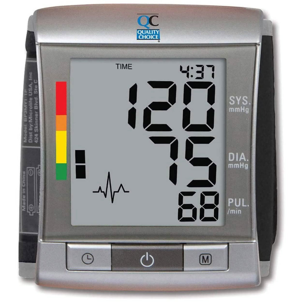 Quality Choice Deluxe Automatic Wrist Cuff Blood Pressure Monitor
