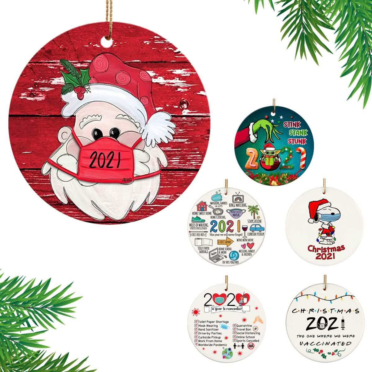 Quarantine Special Christmas Tree Ornaments