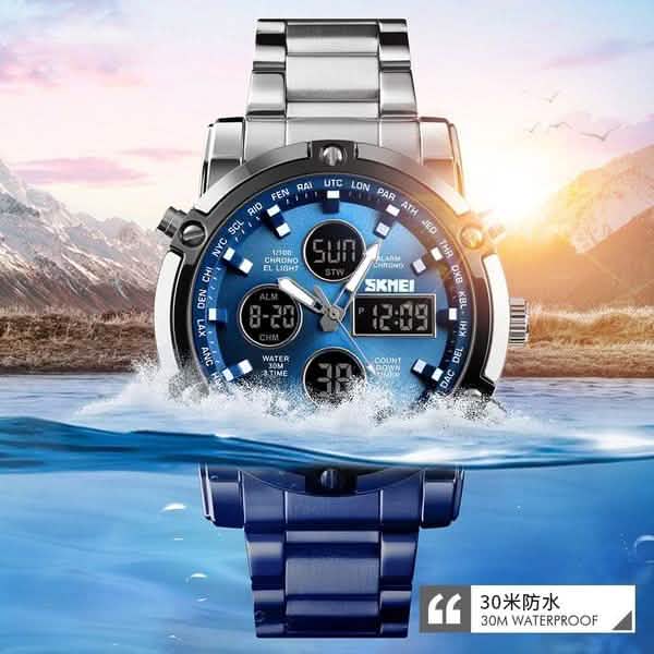Quartz Men's Digital Clock Fashion Watch Relogio Masculino 1389