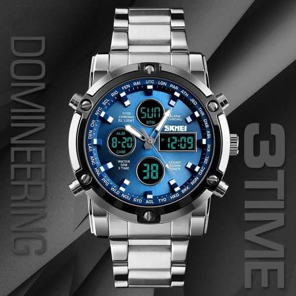 Quartz Men's Digital Clock Fashion Watch Relogio Masculino 1389
