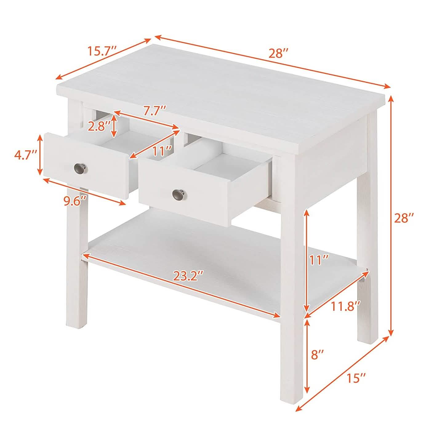 Queen Size Canopy Bed with 2 Nightstands