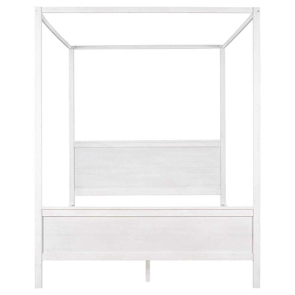 Queen Size Canopy Bed with 2 Nightstands