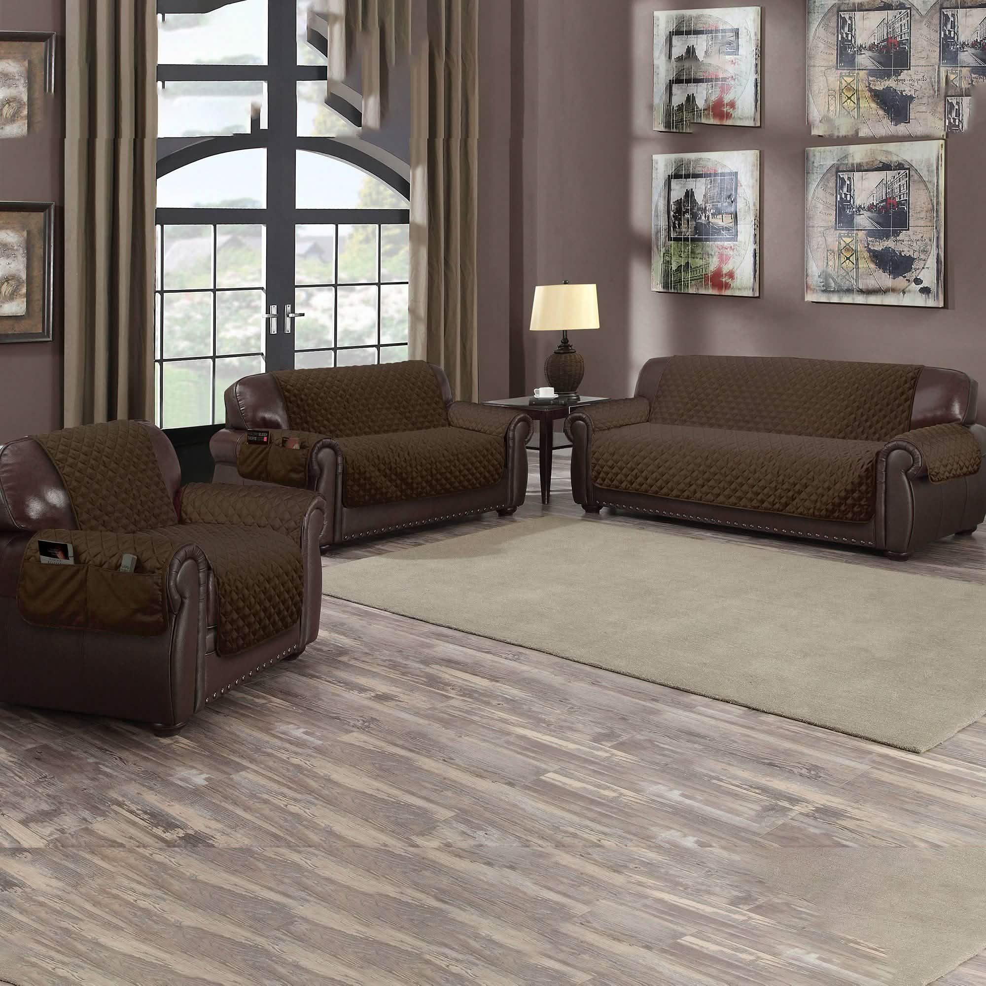 QuickFit Water Resistant Reversible Furniture Protectors with Side Pockets