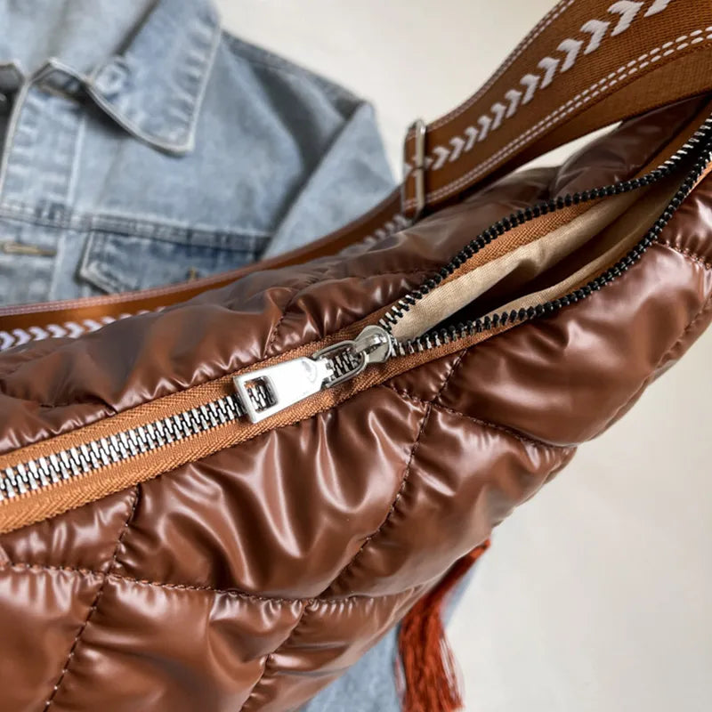 Quilted Nylon Travel Bag