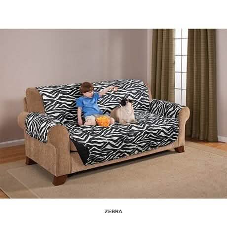 Quilted Water-Absorbent Reversible Furniture Protector - Assorted Styles