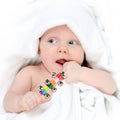 Rainbow Color Wooden Handbell Pram Rattle