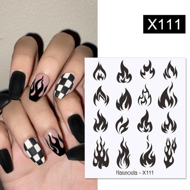 Rainbow Wave Love Heart Pattern Water Decals Stickers Butterfly Dragon Geometry Slider For Nails Art Decoration Tip Water Transfer Nail Decals Sticker For Pretty Girl Self-Adhesive Nail Decals Designer Nail Stickers for Acrylic