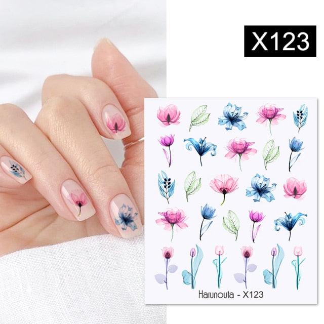 Rainbow Wave Love Heart Pattern Water Decals Stickers Butterfly Dragon Geometry Slider For Nails Art Decoration Tip Water Transfer Nail Decals Sticker For Pretty Girl Self-Adhesive Nail Decals Designer Nail Stickers for Acrylic