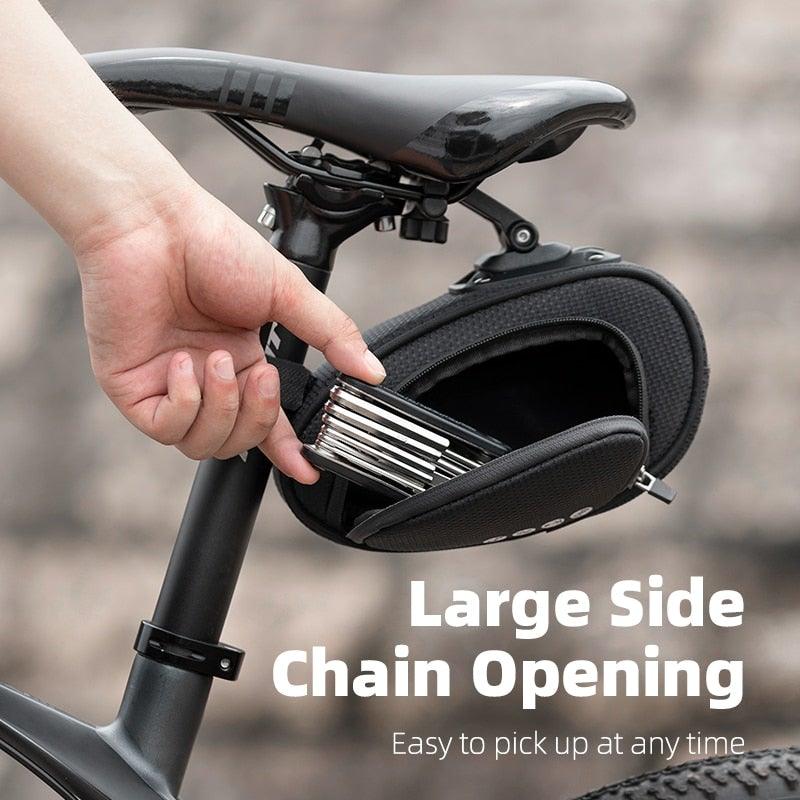 Rainproof Bicycle Bag Shock Proof Bike Bag For Reflective Large Capacity Seat Bike Bag Accessories Bag Seat Bag Bike Bag Under Seat Bicycle Bag Cycling Accessories Storage Pouch Bike For Mountain Road Bike