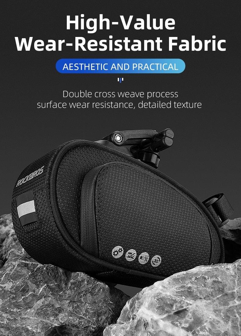 Rainproof Bicycle Bag Shock Proof Bike Bag For Reflective Large Capacity Seat Bike Bag Accessories Bag Seat Bag Bike Bag Under Seat Bicycle Bag Cycling Accessories Storage Pouch Bike For Mountain Road Bike