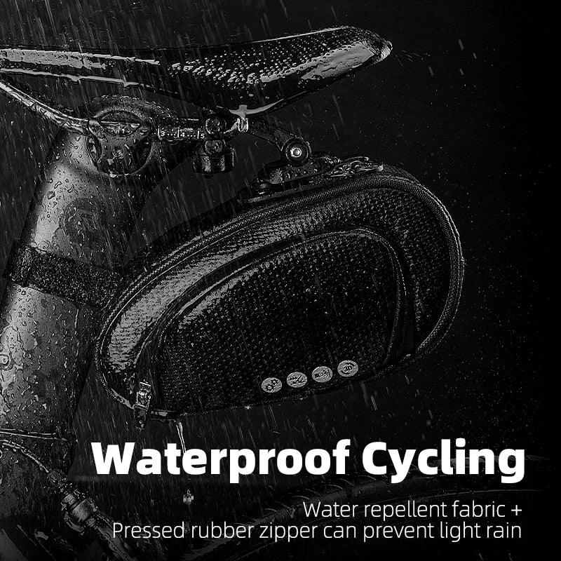 Rainproof Bicycle Bag Shock Proof Bike Bag For Reflective Large Capacity Seat Bike Bag Accessories Bag Seat Bag Bike Bag Under Seat Bicycle Bag Cycling Accessories Storage Pouch Bike For Mountain Road Bike
