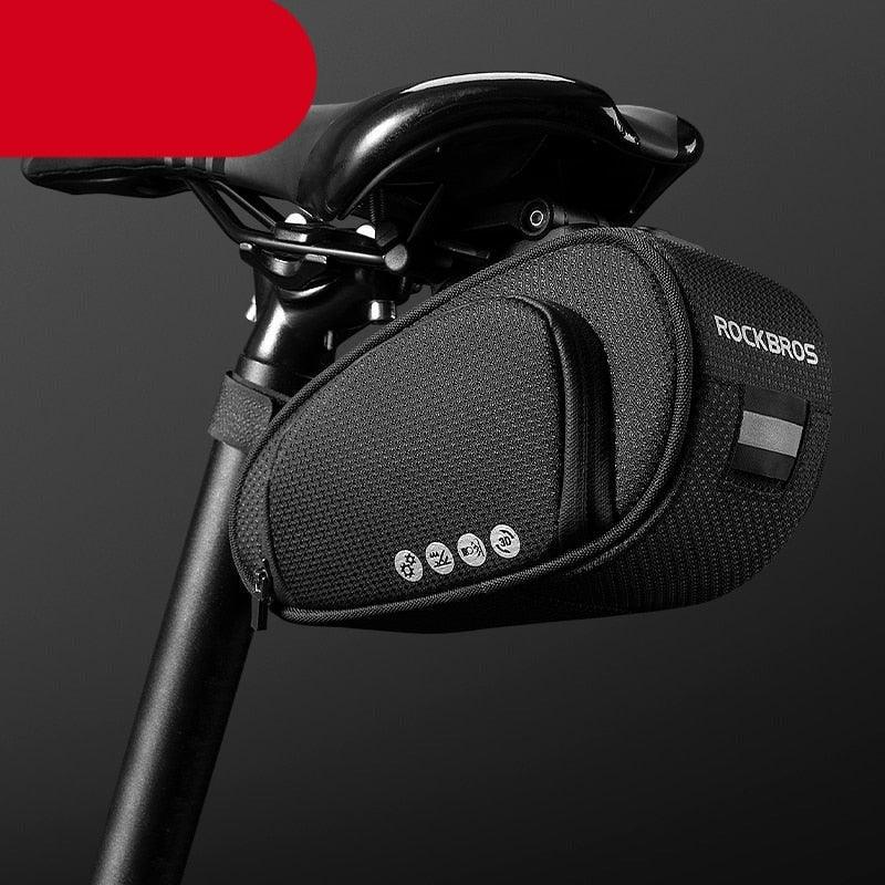 Rainproof Bicycle Bag Shock Proof Bike Bag For Reflective Large Capacity Seat Bike Bag Accessories Bag Seat Bag Bike Bag Under Seat Bicycle Bag Cycling Accessories Storage Pouch Bike For Mountain Road Bike