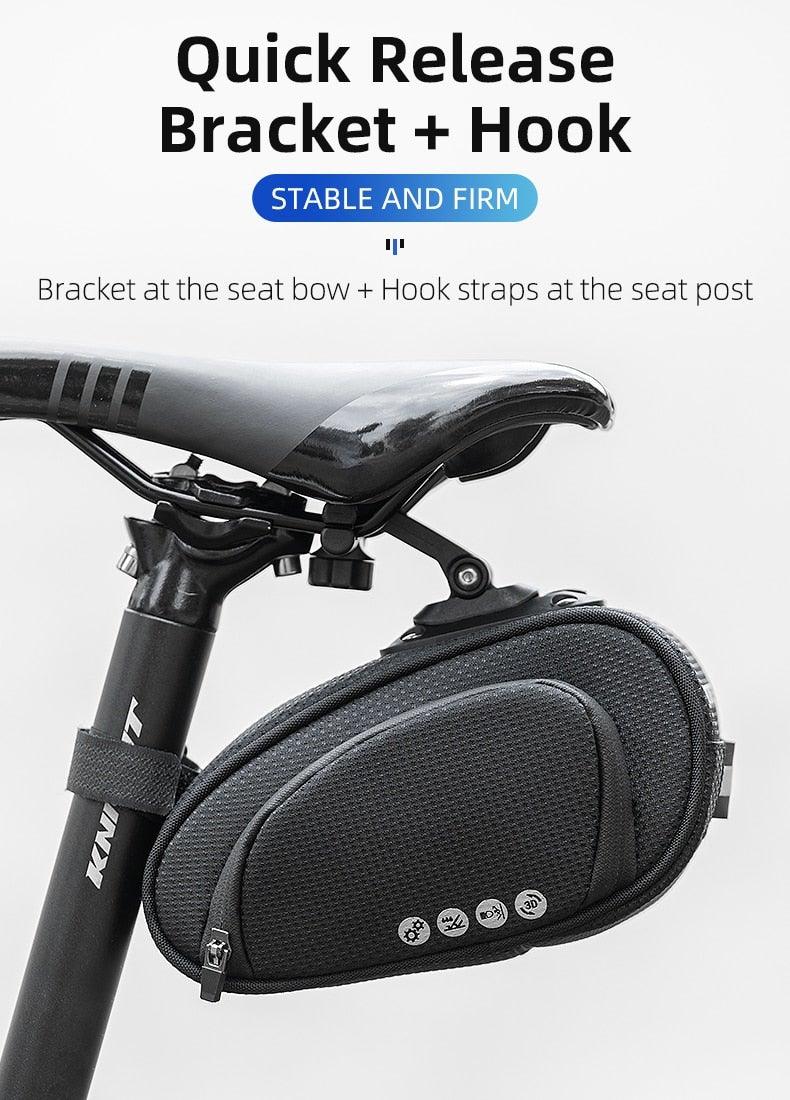 Rainproof Bicycle Bag Shock Proof Bike Bag For Reflective Large Capacity Seat Bike Bag Accessories Bag Seat Bag Bike Bag Under Seat Bicycle Bag Cycling Accessories Storage Pouch Bike For Mountain Road Bike