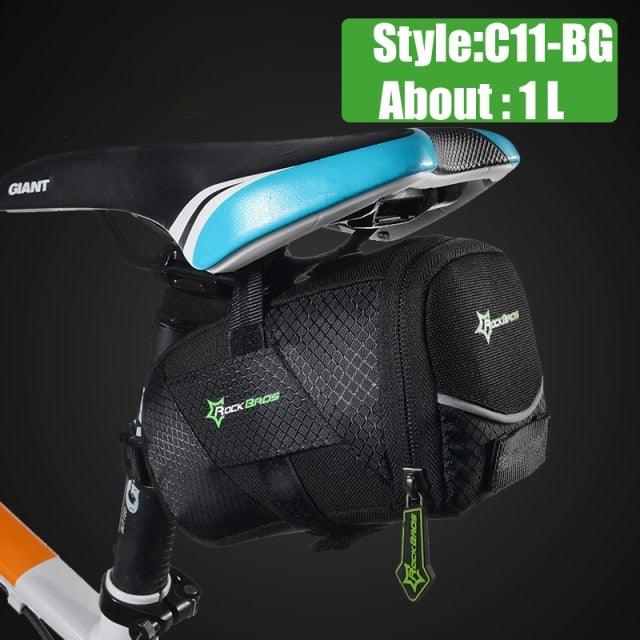 Rainproof Bicycle Bag Shock Proof Bike Bag For Reflective Large Capacity Seat Bike Bag Accessories Bag Seat Bag Bike Bag Under Seat Bicycle Bag Cycling Accessories Storage Pouch Bike For Mountain Road Bike