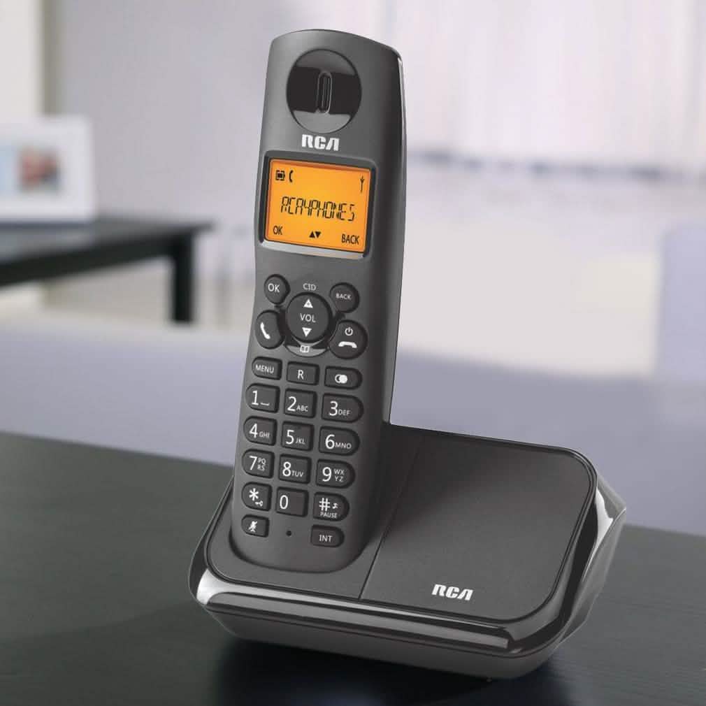 RCA DECT 6.0 Black Cordless Phone
